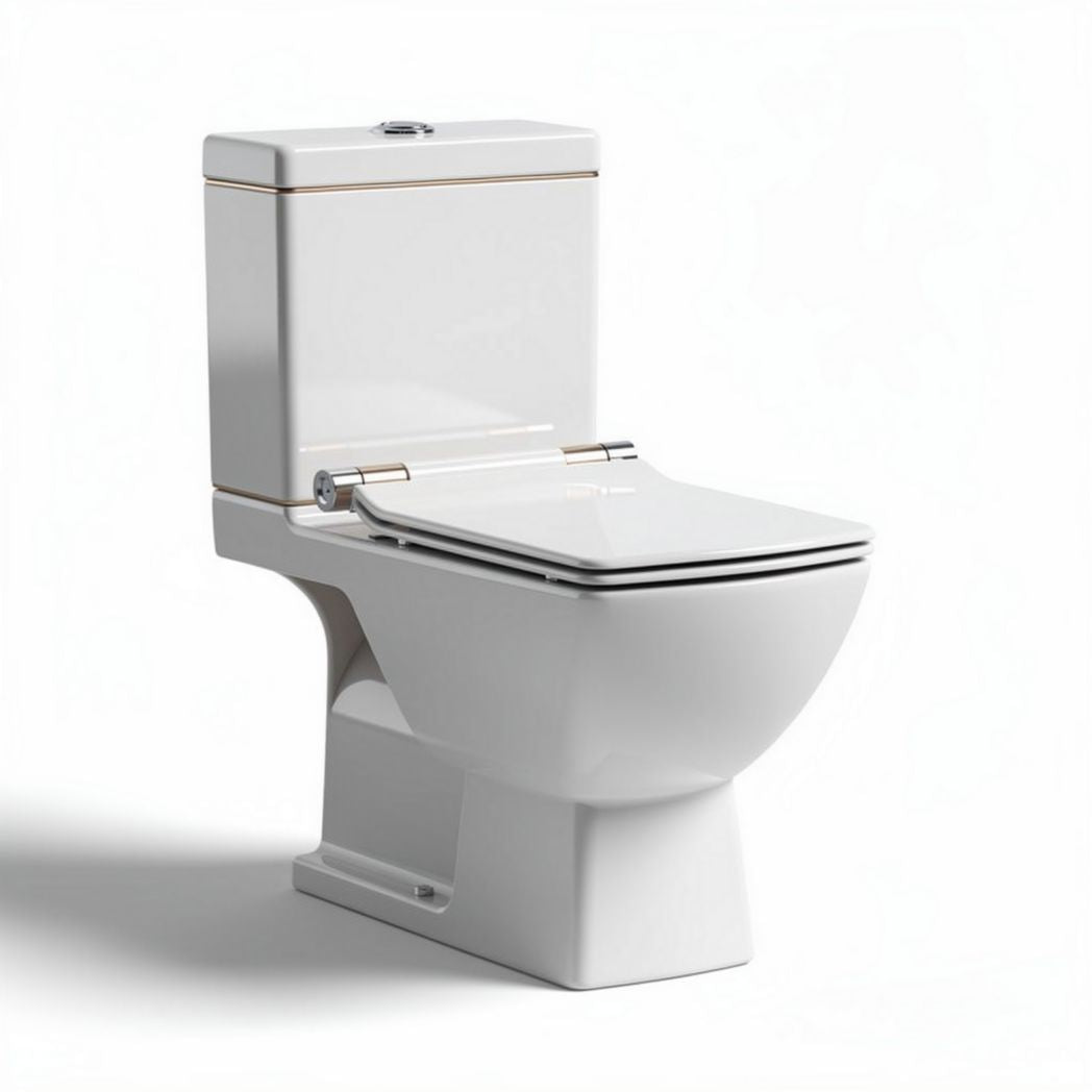 Toilette suspendue en céramique blanche avec mécanisme à double chasse 70 x 38 x 78cm