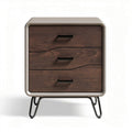 Table de chevet en bois avec trois tiroirs design moderne 45 x 40 x 60cm