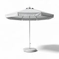 Parasol en polyester gris avec structure en aluminium 200 x 200 x 250cm